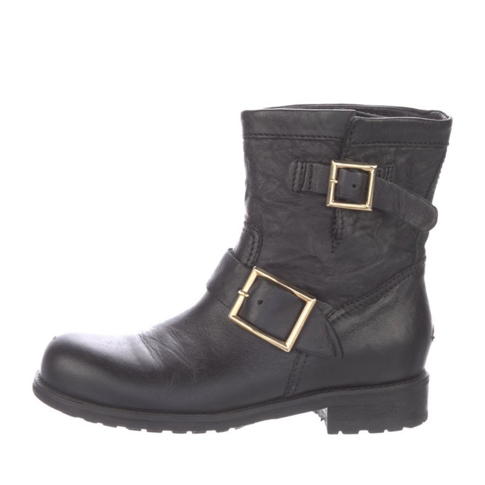 JIMMY CHOO LEATHER BOOTS SIZE 35